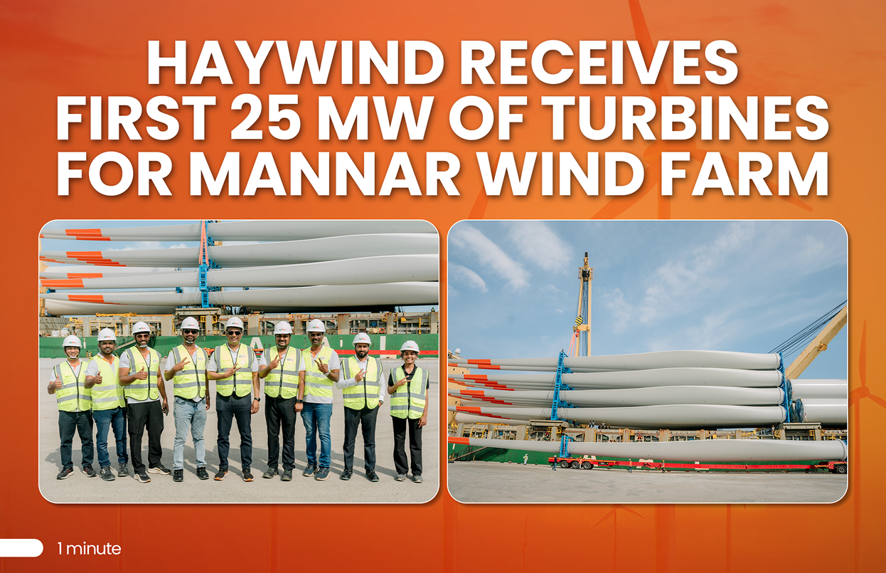 HayWind Receives First 25 MW of Turbines for Mannar Wind Farm - Hayleys ...