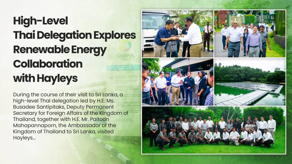 High-Level Thai Delegation Explores Renewable Energy Collaboration with Hayleys