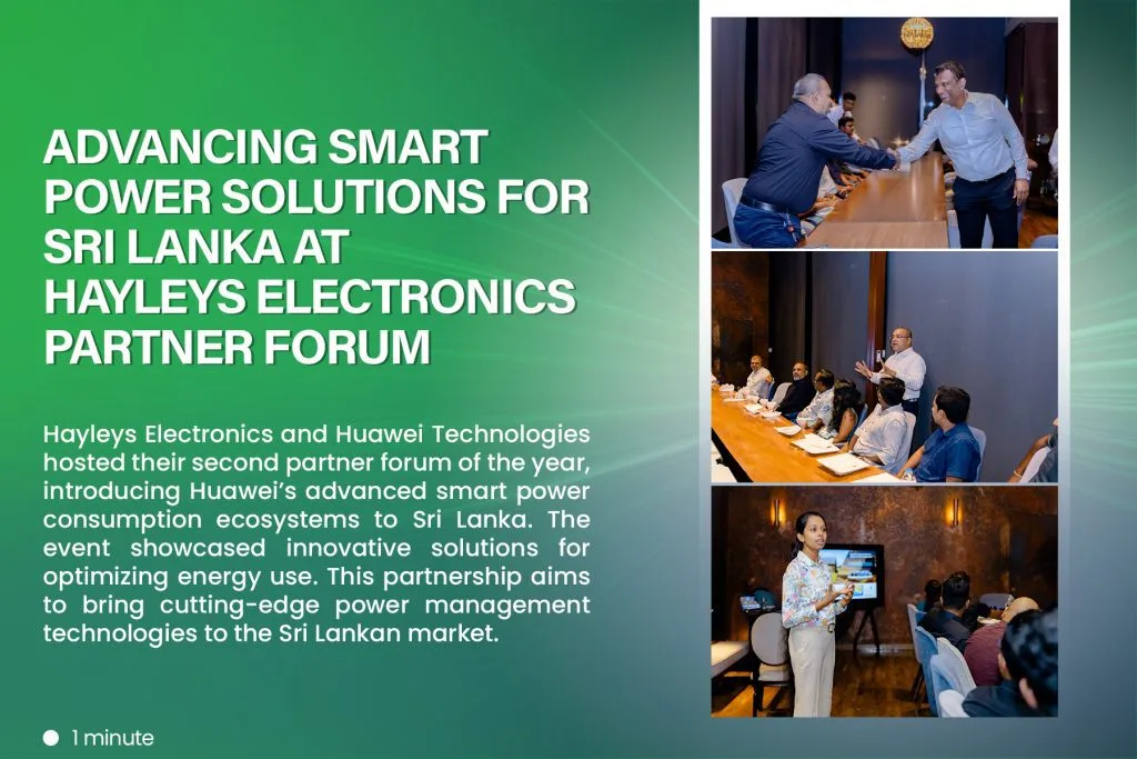 Advancing Smart Power Solutions for Sri Lanka  at Hayleys Electronics Partner Forum